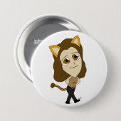 Chibi-Mädchen Button (Vorne & Hinten)