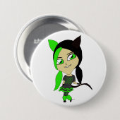 Chibi-Mädchen Button (Vorne & Hinten)
