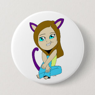 Chibi-Mädchen Button