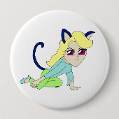Chibi-Mädchen Button (Vorderseite)