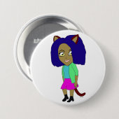 Chibi-Mädchen Button (Vorne & Hinten)