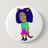 Chibi-Mädchen Button (Vorderseite)