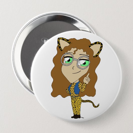 Chibi-Mädchen Button (Vorne & Hinten)