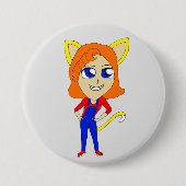 Chibi-Mädchen Button (Vorderseite)