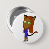 Chibi-Mädchen Button (Vorne & Hinten)