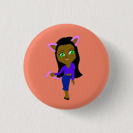 Chibi-Mädchen Button