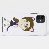 Chibi-Mädchen Case-Mate iPhone Hülle (Rückseite (Horizontal))