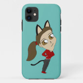 Chibi-Mädchen Case-Mate iPhone Hülle (Rückseite)