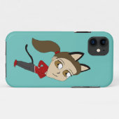 Chibi-Mädchen Case-Mate iPhone Hülle (Rückseite (Horizontal))