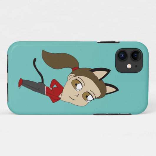 Chibi-Mädchen Case-Mate iPhone Hülle (Rückseite (Horizontal))
