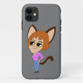Chibi-Mädchen Case-Mate iPhone Hülle (Rückseite)
