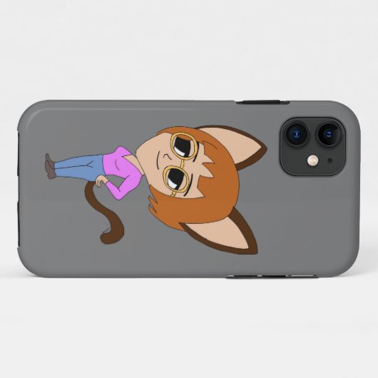 Chibi-Mädchen Case-Mate iPhone Hülle (Rückseite (Horizontal))