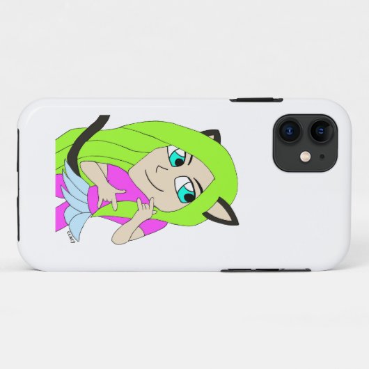 Chibi-Mädchen Case-Mate iPhone Hülle (Rückseite (Horizontal))