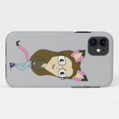 Chibi-Mädchen Case-Mate iPhone Hülle (Rückseite (Horizontal))