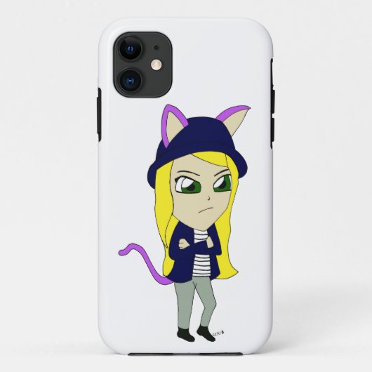 Chibi-Mädchen Case-Mate iPhone Hülle (Rückseite)