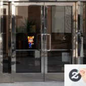 Chibi-Mädchen Fensteraufkleber (Büro Tür)