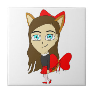 Chibi-Mädchen Fliese