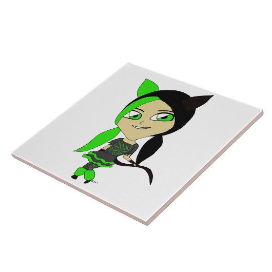 Chibi-Mädchen Fliese (Seite)