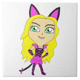 Chibi-Mädchen Fliese