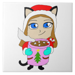 Chibi-Mädchen Fliese