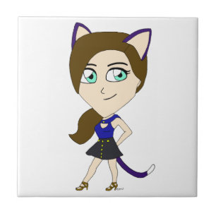 Chibi-Mädchen Fliese