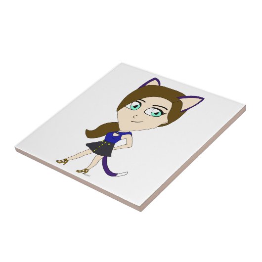 Chibi-Mädchen Fliese (Seite)