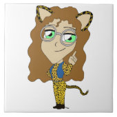 Chibi-Mädchen Fliese (Vorderseite)