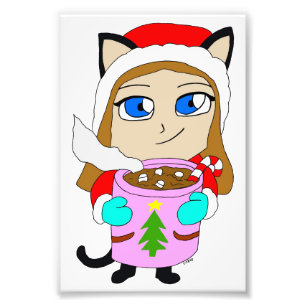 Chibi-Mädchen Fotodruck