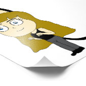 Chibi-Mädchen Fotodruck (Ecke)