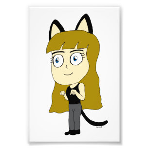 Chibi-Mädchen Fotodruck