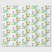 Chibi-Mädchen Geschenkpapier (Flach)