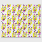 Chibi-Mädchen Geschenkpapier (Flach)