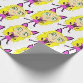Chibi-Mädchen Geschenkpapier (Ecke)