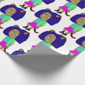 Chibi-Mädchen Geschenkpapier (Ecke)