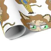 Chibi-Mädchen Geschenkpapier (Rolleneckpunkt)