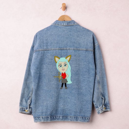 Chibi-Mädchen Jeansjacke (Hangar)