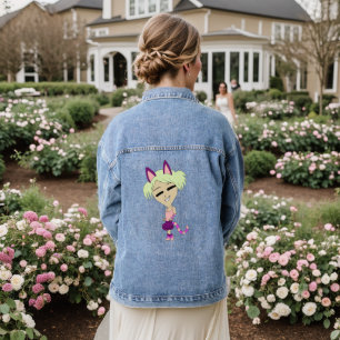 Chibi-Mädchen Jeansjacke