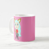 Chibi-Mädchen Kaffeetasse (Vorderseite Links)