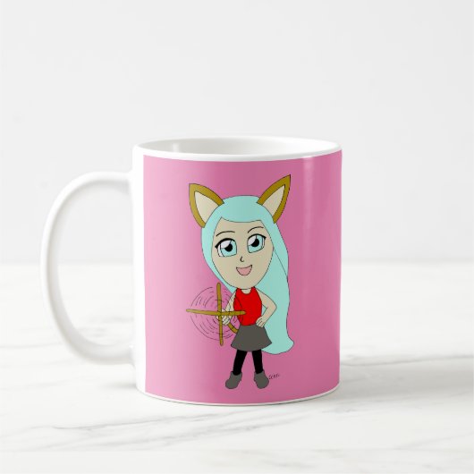 Chibi-Mädchen Kaffeetasse (Links)