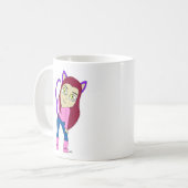 Chibi-Mädchen Kaffeetasse (Vorderseite Links)