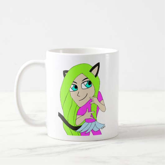 Chibi-Mädchen Kaffeetasse (Links)