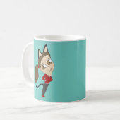 Chibi-Mädchen Kaffeetasse (Vorderseite Links)