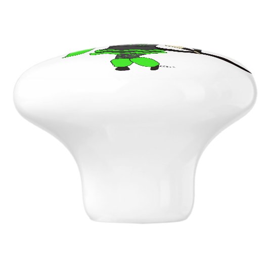 Chibi-Mädchen Keramikknauf (Seitenansicht)