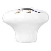 Chibi-Mädchen Keramikknauf (Seitenansicht)