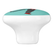 Chibi-Mädchen Keramikknauf (Seitenansicht)