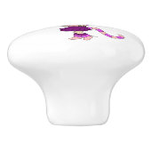 Chibi-Mädchen Keramikknauf (Seitenansicht)