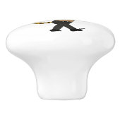 Chibi-Mädchen Keramikknauf (Seitenansicht)