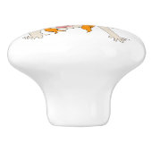 Chibi-Mädchen Keramikknauf (Seitenansicht)