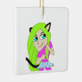 Chibi-Mädchen Keramikornament (Rechts)