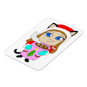 Chibi-Mädchen Magnet (Linke Seite)